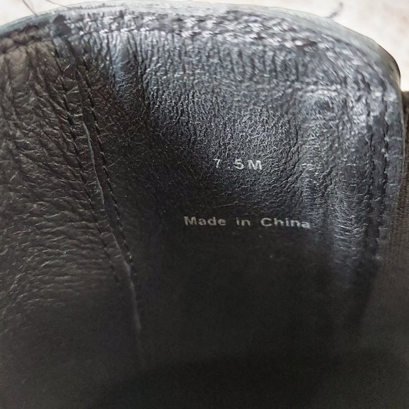 Wishbone Collection Boots 7.5M Patent Leather Black Chunky Platform Heel Pull-on - Picture 11 of 16